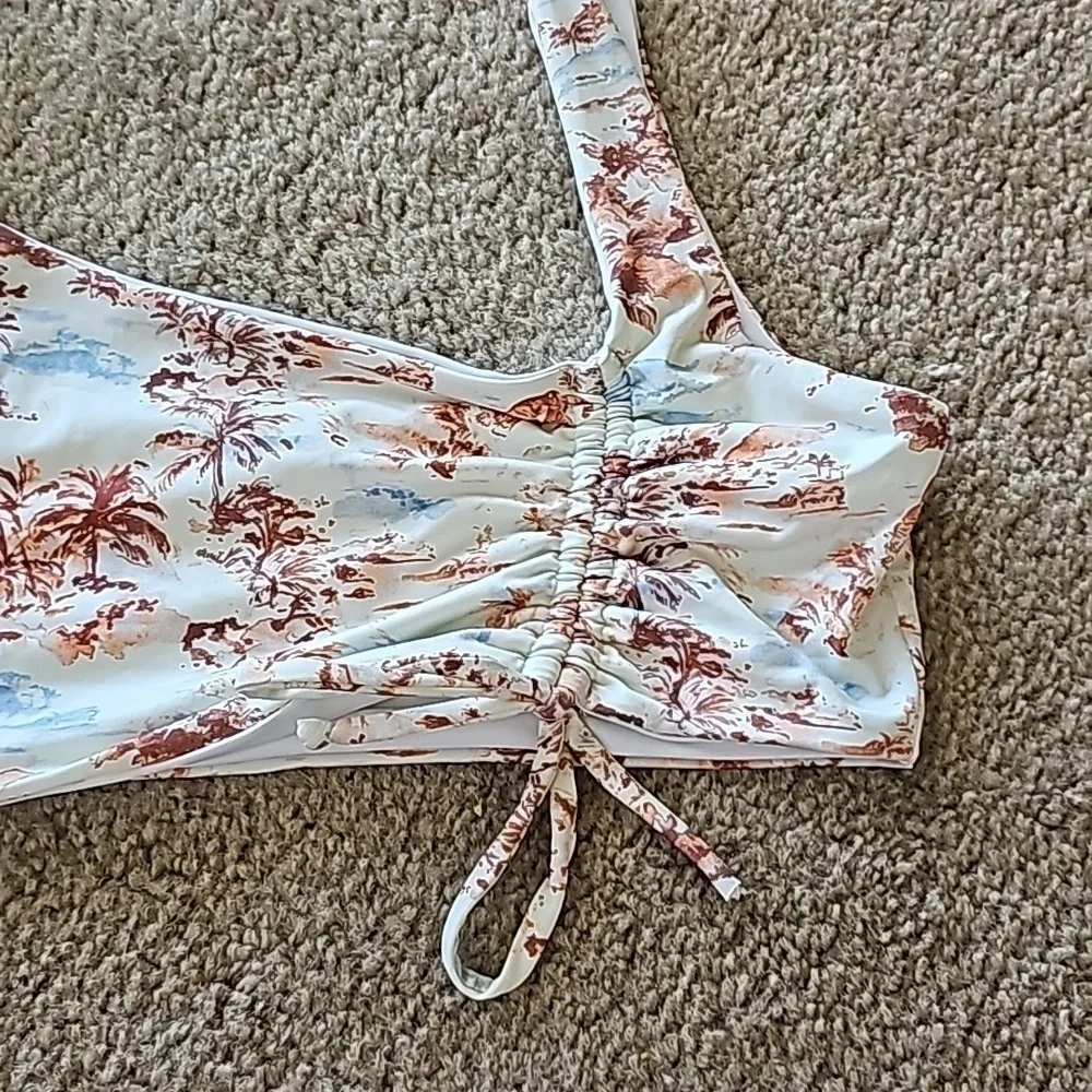 L Space Wilder Bikini Top Tropical Cream XL